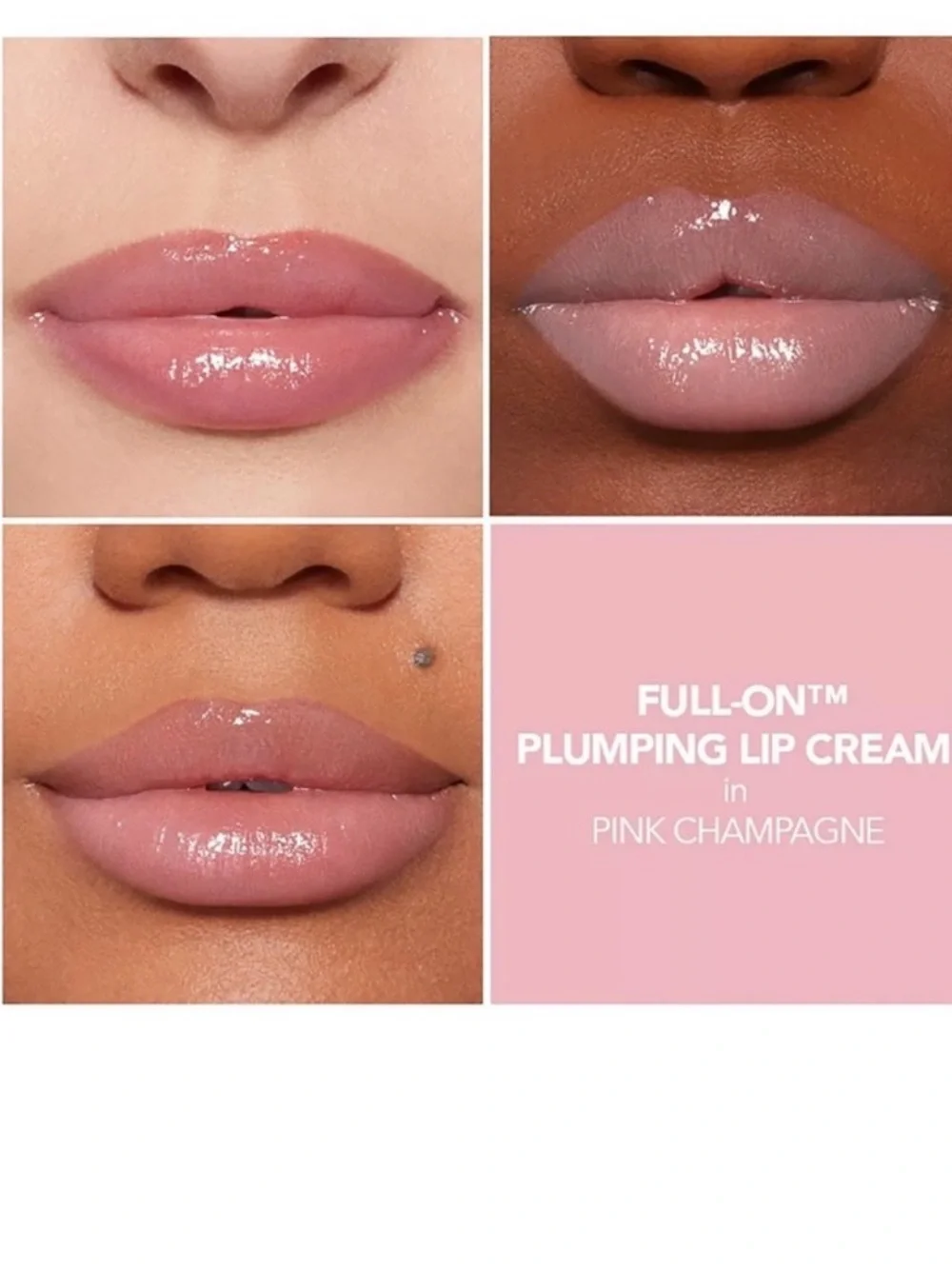 New! Buxom Full On Plumping Lip Cream- Pink Champagne